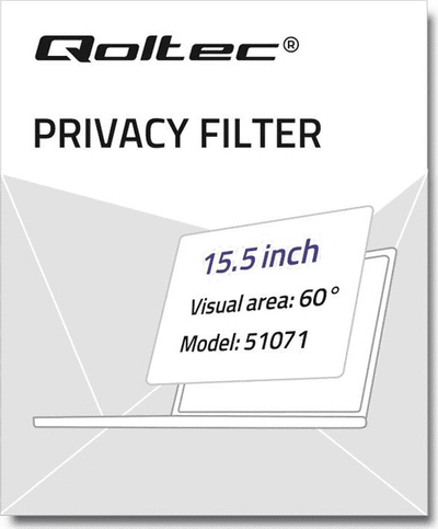 Filter privatësie Qoltec për MacBook Pro me Touch Bar 15.5\", antireflektues, transparent
