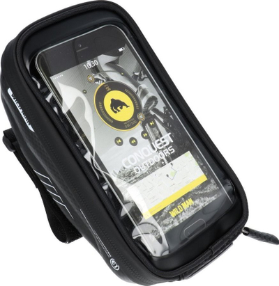 Mbajtës telefoni për biçikletë Waterproof, deri 6.9", i papërshkueshëm nga uji, i zi