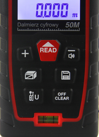 Matës lazer distance Mar-Pol M04022, 50 m, me ekran LED, i zi