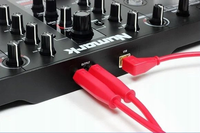 Kabllo audio DJ TECHTOOLS Chroma Cables, JACK 6.3 mm mashkull-mashkull, 1.5 m, e kuqe