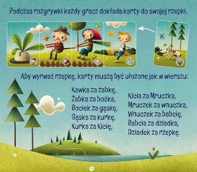 Друштвена игра Nasza Księgarnia Turnip, семејна, на полски, во повеќе бои