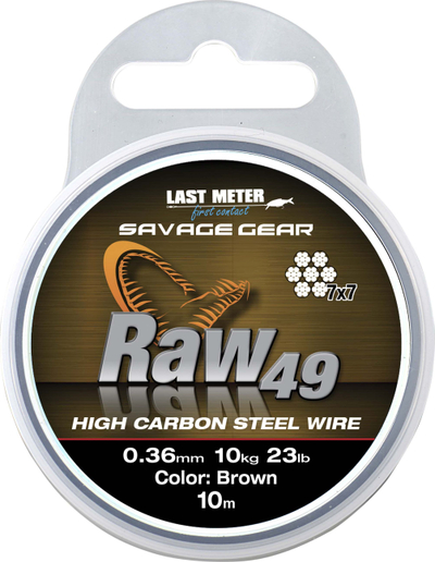 Tel çeliku Savage Gear Raw 49