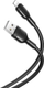 Кабел за полнење XO NB212 за ајфон, USB лајтнинг, 1m, 2.1A, црн