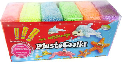 Masë modelimi Sellmar PlastoCoolki Neon, set 6 copë, shumë e lehtë, shumëngjyrëshe