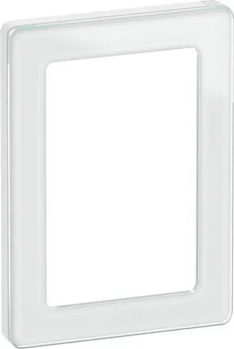 Kornizë murale LK Fuga Frame 1.5-gang Pure Glass, xham, e bardhë