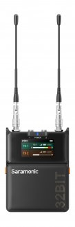 Sistem mikrofonik pa tel Saramonic K9 UHF, regjistrim 32 bit, lavalier IP67, i zi
