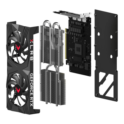 Kartë grafike PNY NVIDIA GeForce RTX 4060 Ti OC, 8GB GDDR6, PCIe 4.0, e zezë