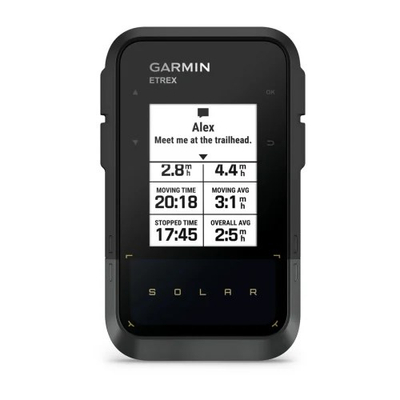 GPS portativ Garmin eTrex Solar, 2.2", solar, i zi