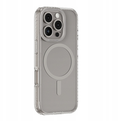 Maskë telefoni Amazingthing Titan Pro Mag për iPhone 16 Pro Max, me unazë magnetike, gri