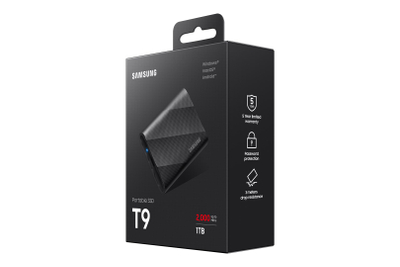 SSD i jashtëm Samsung T9, 1TB, USB 3.2, i zi
