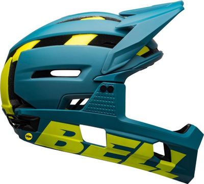 Helmetë çiklizmi Full Face Bell Super Air R Mips Spherical, MTB, e bardhë infrakuqe mat me shkëlqim