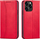 Këllëf flip Hurtel Magnet Fancy Case për iPhone 14 Plus, me portofol, funksion stand, i kuq