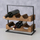 Raft vere Karim, 33cm, 6 shishe, dru natyral edhe metal i zi