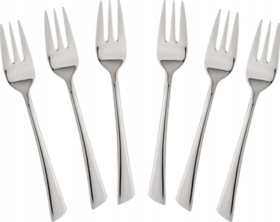 Set pirunësh ëmbëlsirash KingHoff KH-1442, 6 copë, çelik inox, argjendtë