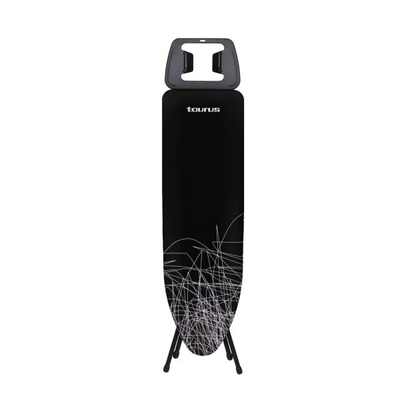 Dërrasë hekurosjeje Taurus Argenta Black, 32x110cm, lartësi e rregullueshme, e zezë
