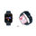 Smartwatch Giewont GW230-5, ekran me ngjyra, mat rrahjet e zemrës, rozë blu