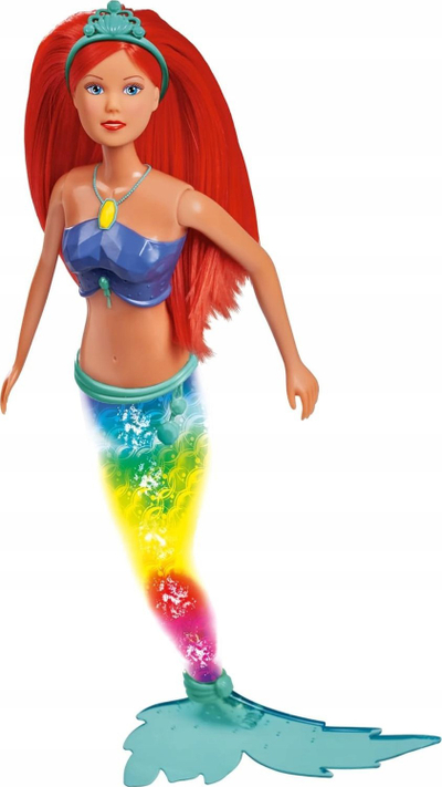 Kukull sirenë Simba Steffi Shining Mermaid, 39 cm, me dritë, shumëngjyrëshe