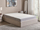 Dyshek dopio Beliani Happiness 140x200, memory foam, i bardhë me gri