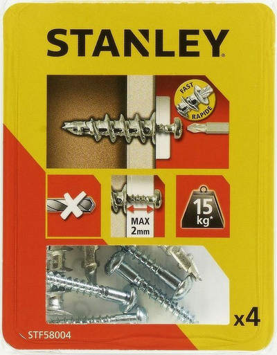Set tapa metalike vetëshpuese Stanley FatMax STF58004, 39mm, 4 copë, argjendtë