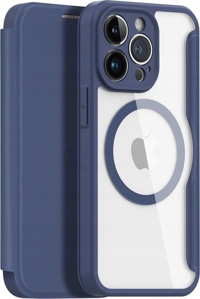 Kapak telefoni Dux Ducis Skin X Pro MagSafe për iPhone 14 Plus, lëkurë eko, me kapak palosës, rozë