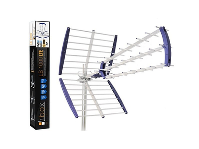 Antena televizive Libox LB1000, DVB T, 16.5 dB, e argjendtë
