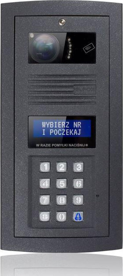 Modul interfoni Elfon Optima OP SL255RC HR G, me kamerë, tastierë numerike, ngjyrë e errët