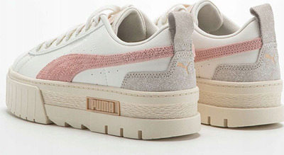 Atlete gocash Puma Mayze Thrifted W 389861-02, me platformë, të bardha me rozë