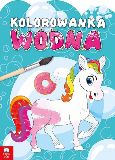 Libër me ngjyrosje me ujë Books&Fun Ponies, për kalamaj, shumëngjyrësh