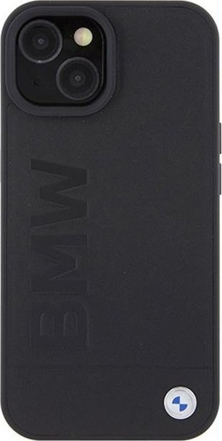 Mbulesë BMW BMHMP15SSLLBK për iPhone 15 6.1", MagSafe, lëkurë, e zezë