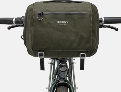 Çantë timoni Brooks Scape Handlebar Compact, 10L, e papërshkueshme nga uji, jeshile Mud