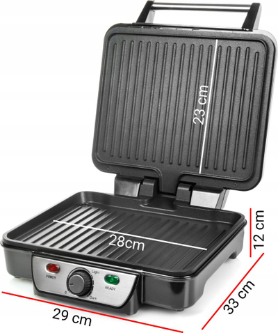 Grill elektrik First Austria 5343-2, 1800W, i palosshëm, INOX