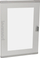 Derë xhami për kabinet Legrand XL³400 XL³160, lartësi 750mm, gri
