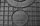 Tapeta gome DOMA STOPS Honda Civic VI 1995-2001, set 4 copë, e zezë