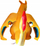 Lodër pelushi Pokémon Charizard, 30 cm, zyrtare, portokalli