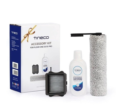 Set aksesorësh Tineco FLOOR ONE S5 S5 Pro, rul furçe, filtër HEPA, solucion pastrimi