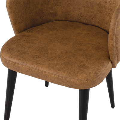 Fotelë profesionale Theresa HM9263.19, material Nubuck, dru i artë, e artë