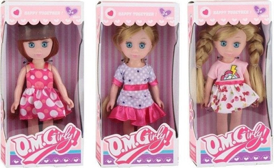 Kukull Trifox Doll in a dress, me fustan elegant, ngjyra MIX