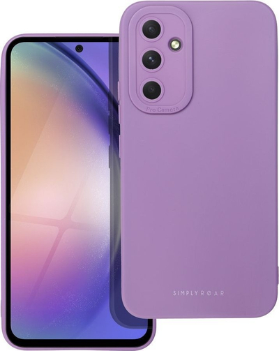 Këllëf telefoni Roar Luna për Samsung Galaxy A54 5G, silikon TPU, vjollcë pastel