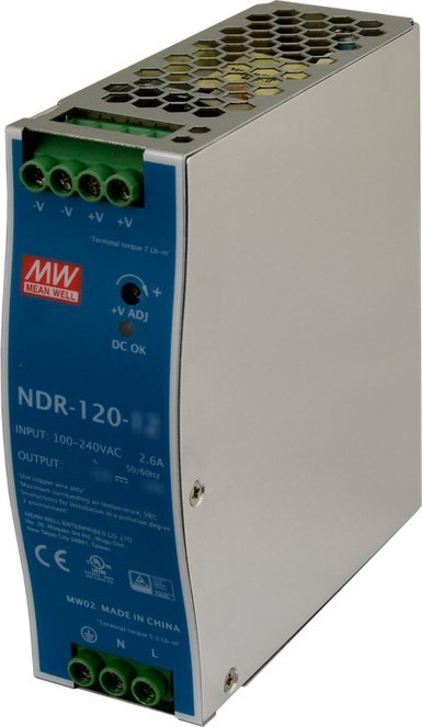 Furnizues energjie MeanWell NDR-120-48, DIN rail, 48V 120W