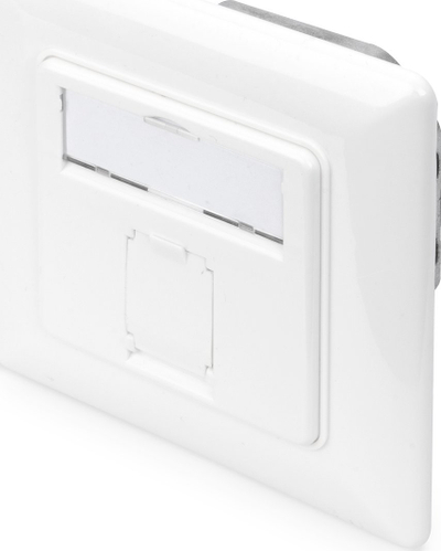 Prizë rrjeti Digitus CAT 6A Class EA, 1x RJ45, deri 10GBase T, e bardhë