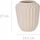 Vazo qeramike Home Styling Collection Ribbed, 17 cm, e bardhë