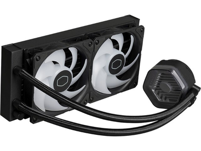 Ftohës me ujë Cooler Master MasterLiquid 240 Atmos ARGB, 12 cm, i zi