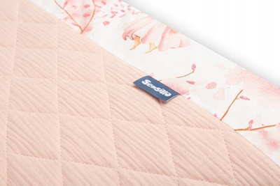 Mbrojtës shtrati bebesh Babyono Bed Bumper Muslin Fairies, 120x60 cm, pambuk, rozë