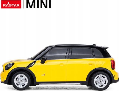 Makina me telekomandë RASTAR Mini Countryman, shkalla 1:24, ngjyrë e verdhë