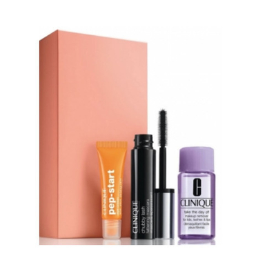 Set për sy CLINIQUE, Maskarë për qerpikë 10 ml + Pastrues grimi 30 ml + Krem pastrues për sy 7 ml