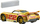 Lodër makinë metalike Disney Cars Nascar DC, 1:55, me pit stop, shumëngjyrëshe