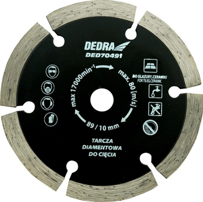 Disk diamant Dedra DED7049, 89 mm, për qeramikë