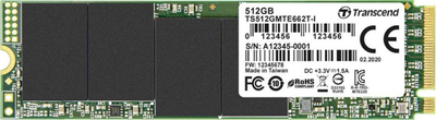 SSD Transcend TS512GMTE662T, M.2 2280, PCIe Gen3x4, 512GB
