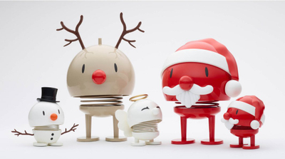 Dekoratë Krishtlindjesh Hoptimist Snowman, figurë me sustë, e bardhë