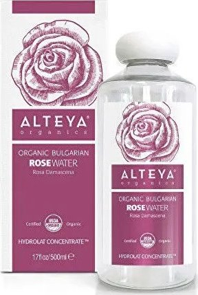 Tonik fytyre Alteya Organics ujë trëndafili, bullgar bio, 250 ml, transparent